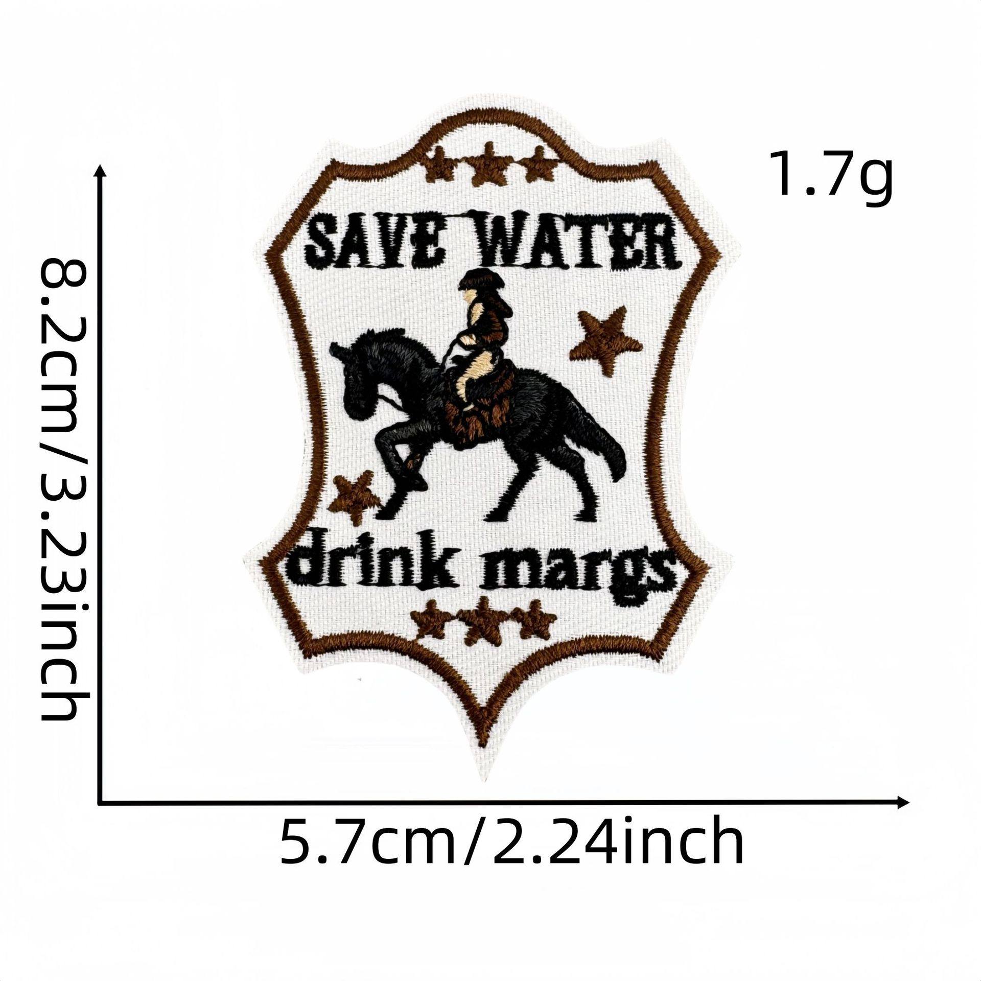 トレンドの英語布ステッカー 24#