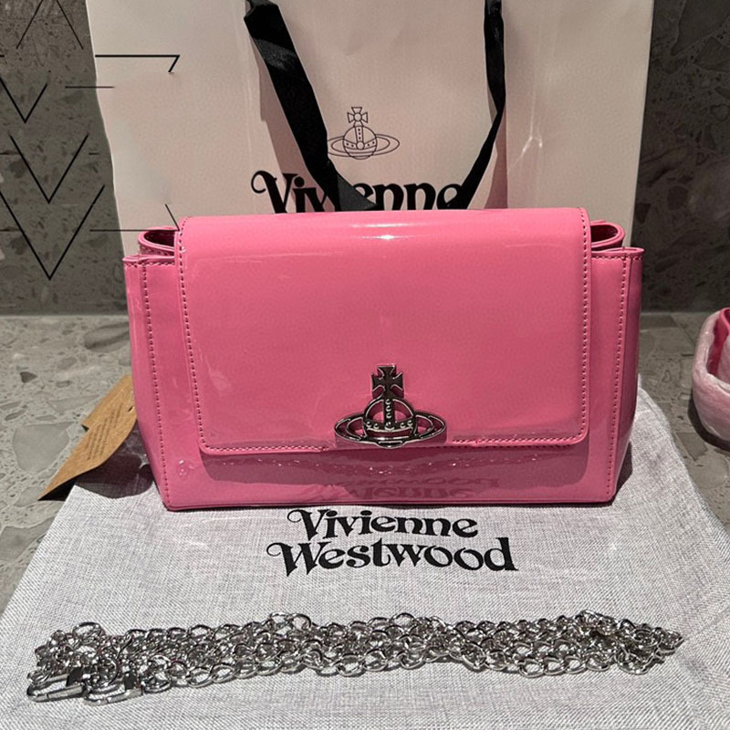 ミディアムパテントレザー ピンク