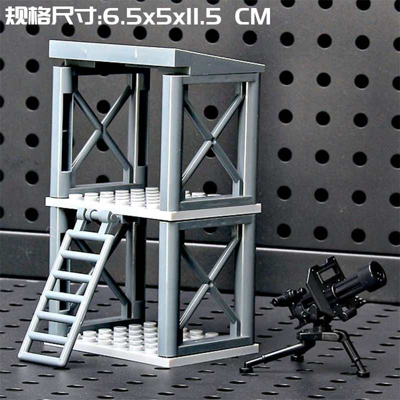 MOC ミリタリー ベース [STA ホイッスルタワー] ガトリング 1 個付き