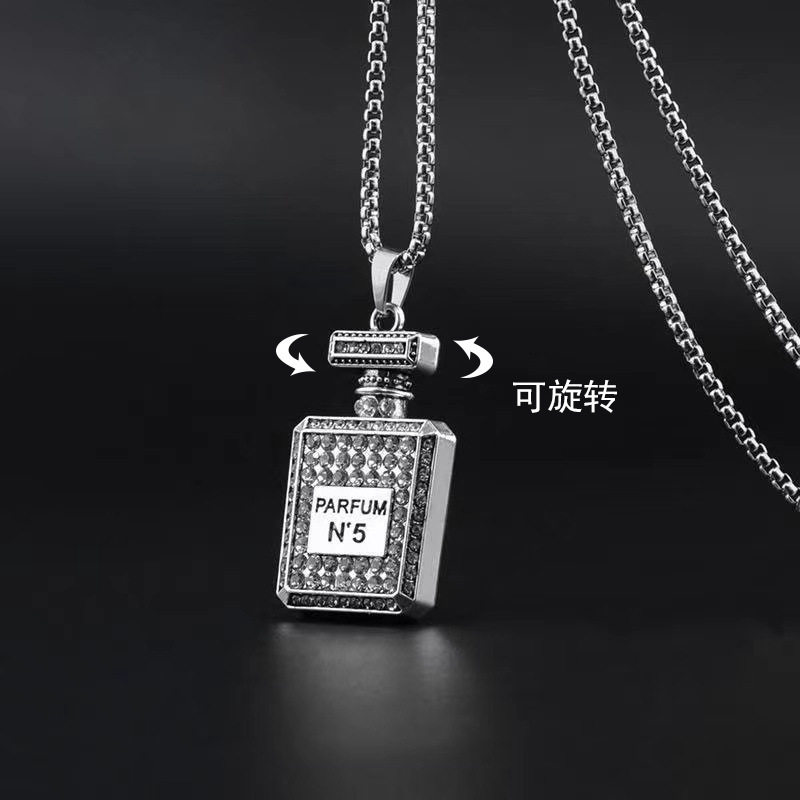 Xl 0291は香水瓶にスチールチェーンをつけます。
