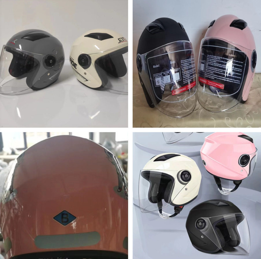 国家標準クラス B 3C 冬用ヘルメット、反射ステッカー付き