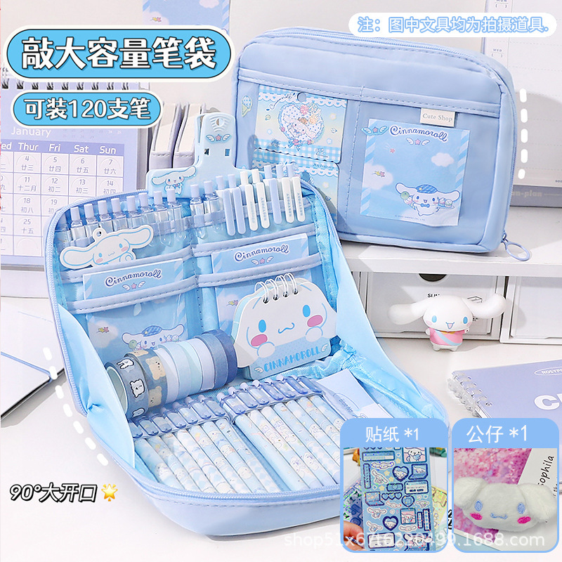 12層シナモンドッグペンケース+ステッカー+ブローチ