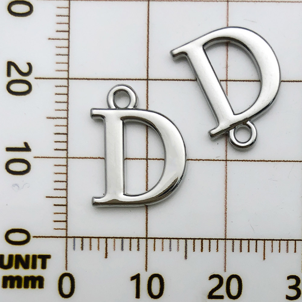 1 ホワイト K ラックメッキ文字 D-12x15mm-0.9g