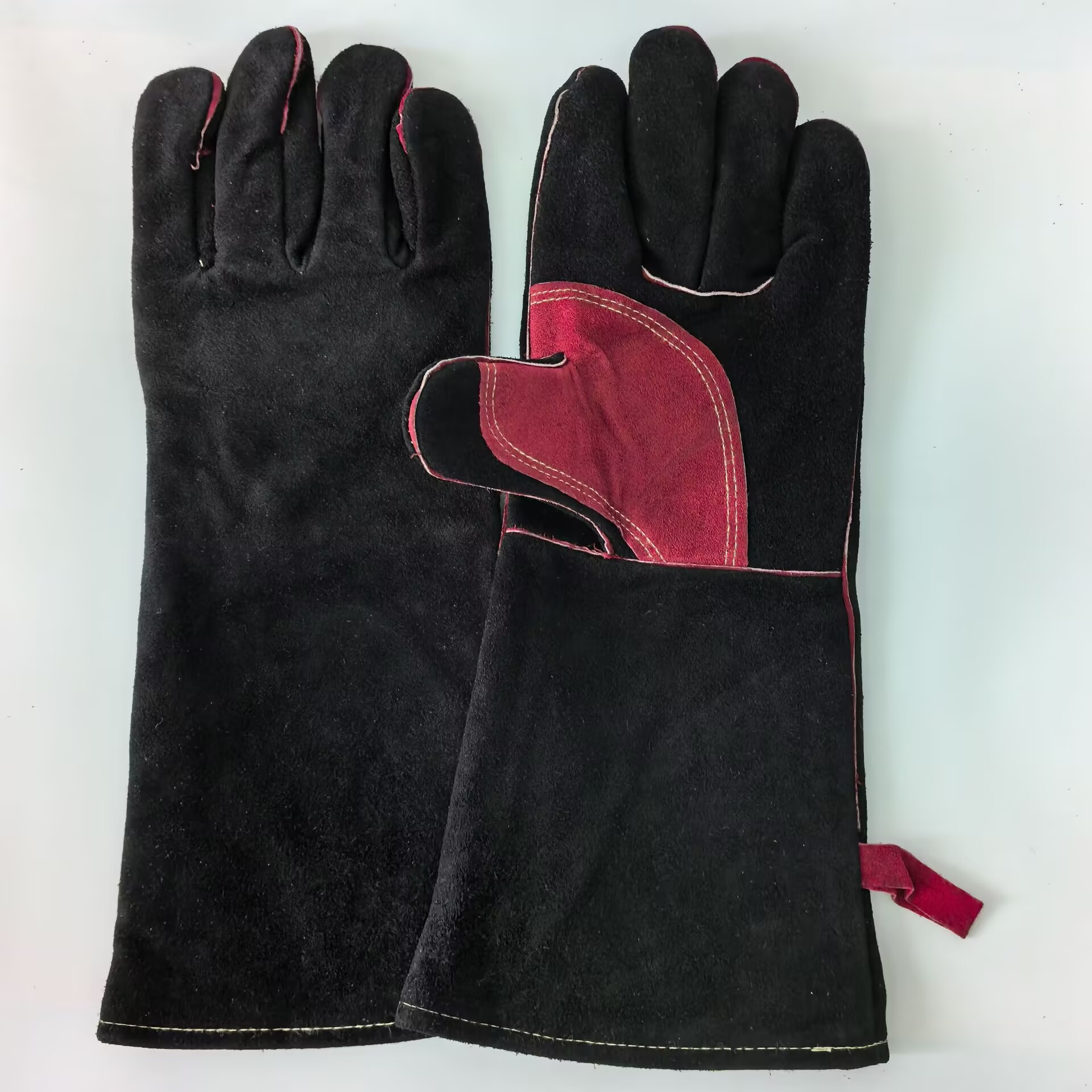 40CM ブラックレザー虎口パッド入り