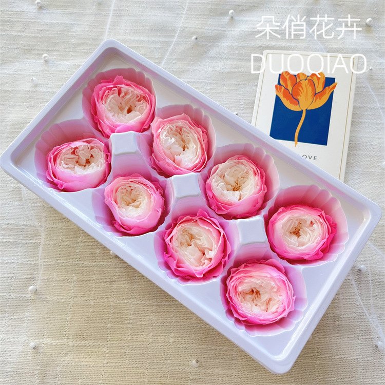 ピンクエッジホワイトハートオースティン4-5CM