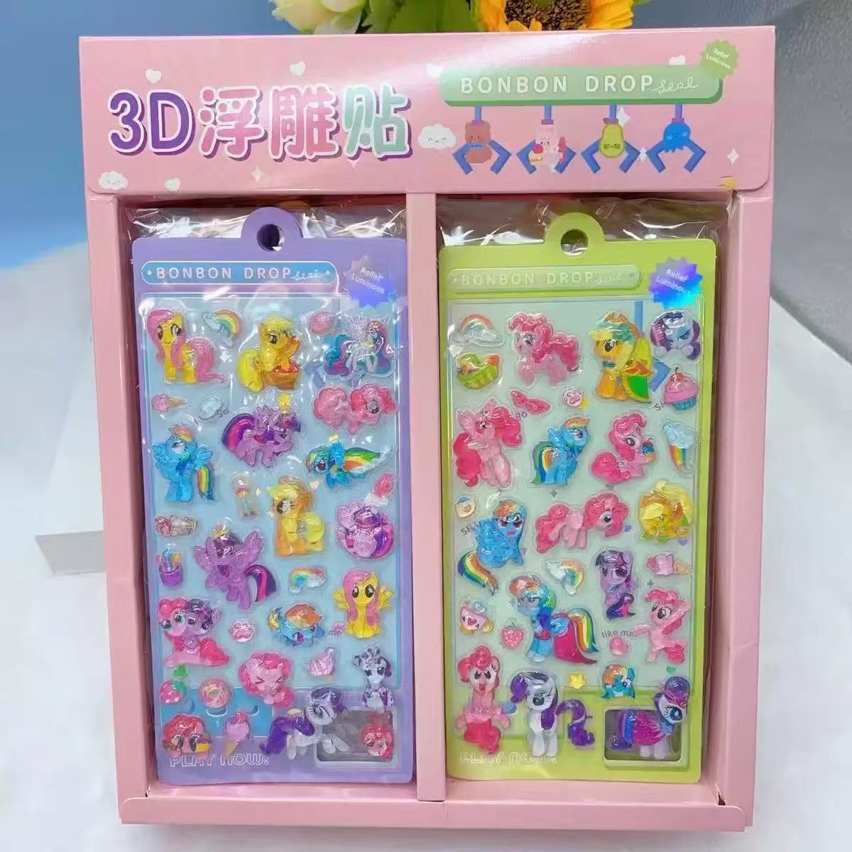 ポニーのエンボスステッカー