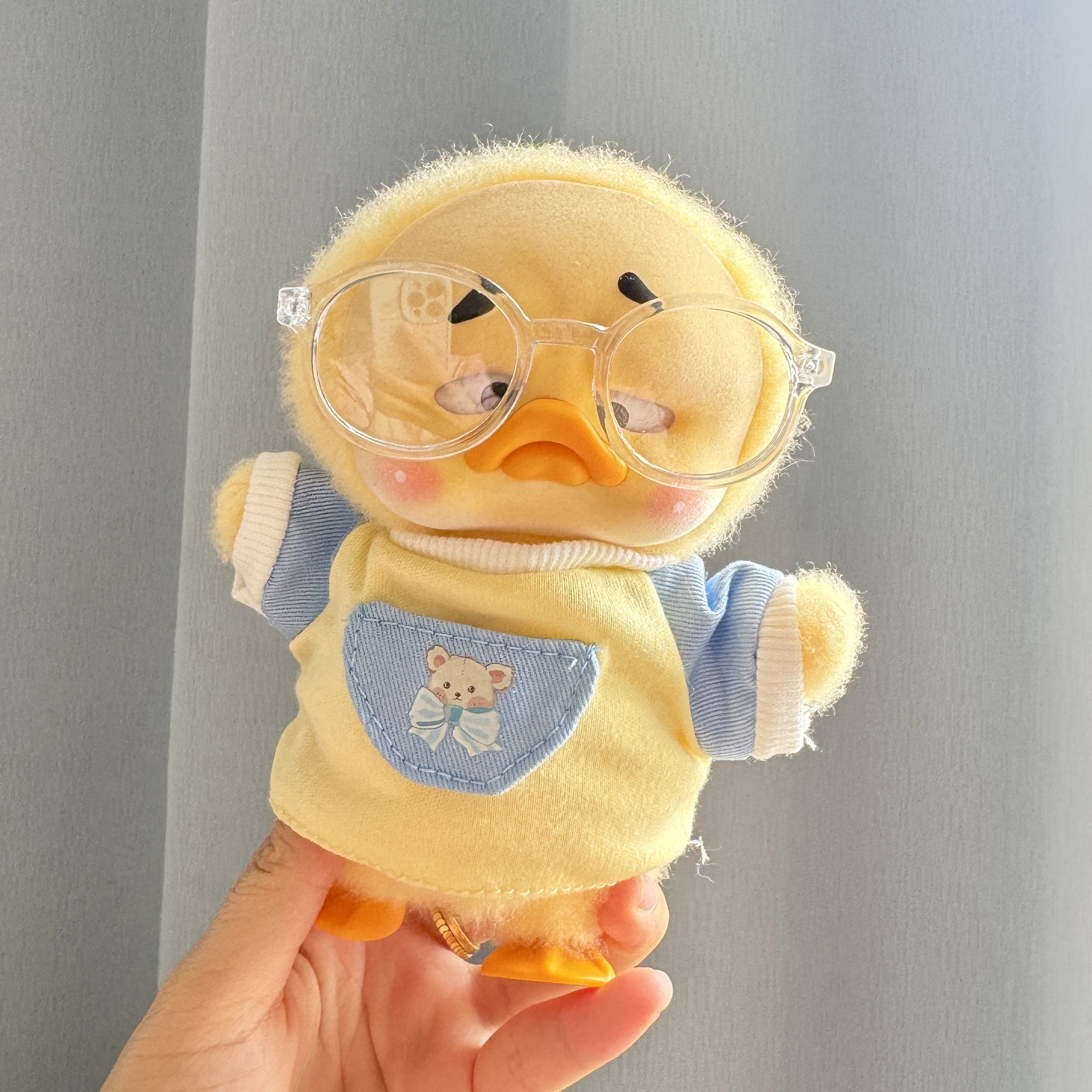 小型プリントメガネ熊