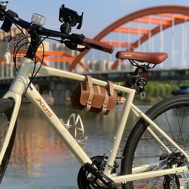 カーキレトロバッグ [16.5×9×12cm]