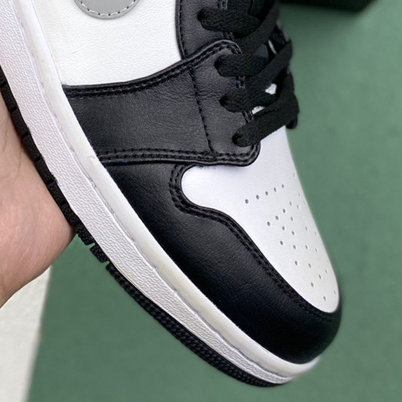 AJ1 ロートップ 黒と白のグレーのシャドウ