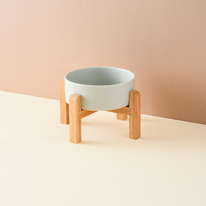 ☧ストレートボウルグレー+高めのシングル木製スタンド☧⚑♢