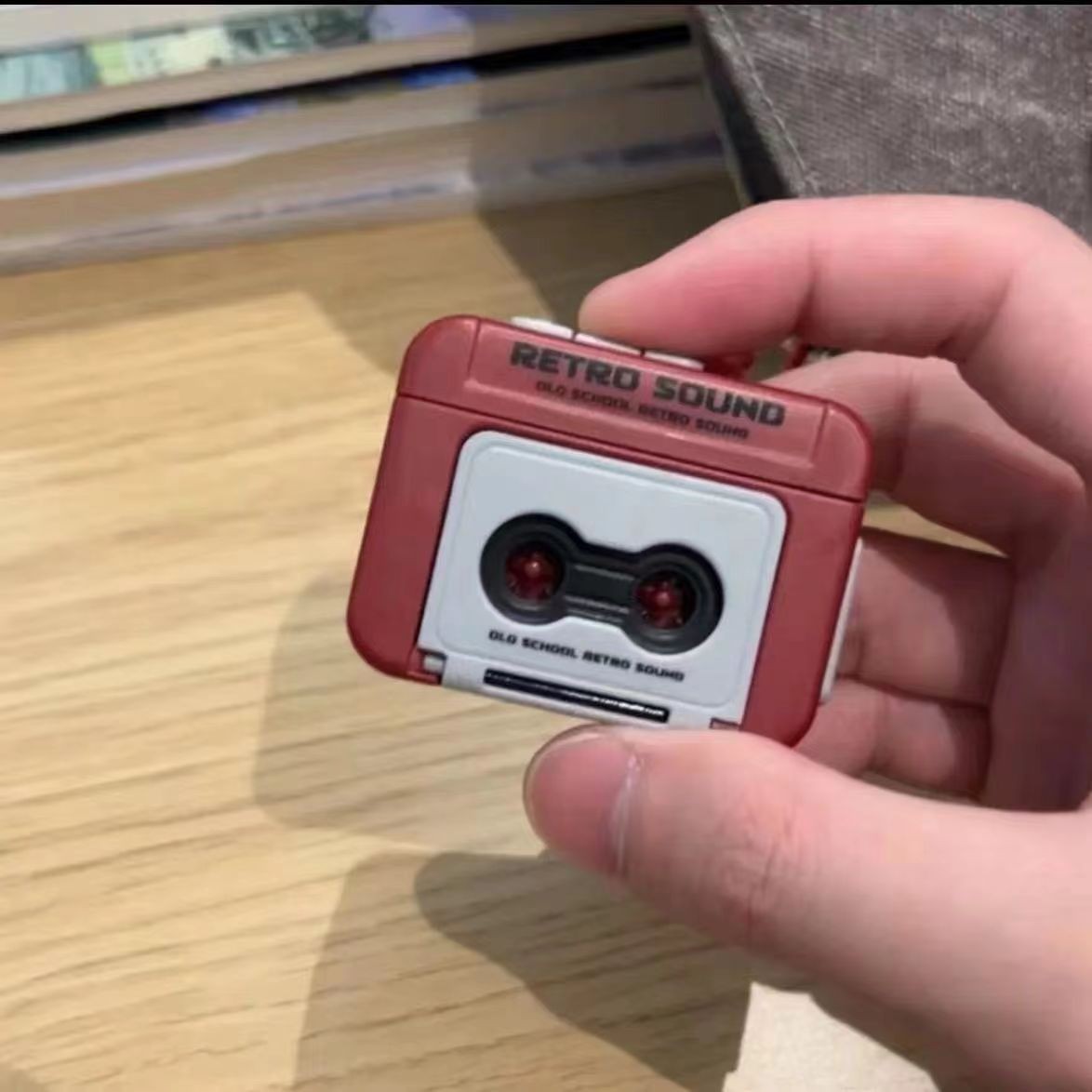 【3c認証付き】ミニレコーダーキーホルダー【レッド】