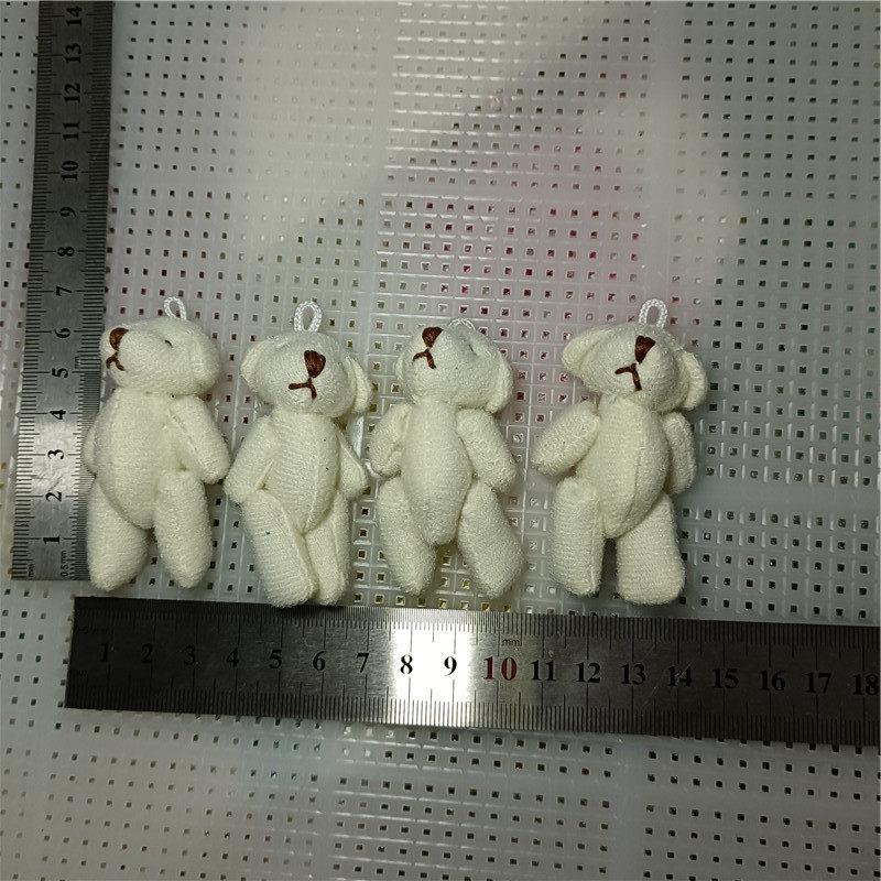 6cm白毛布熊