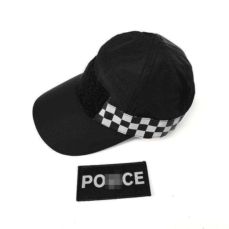 UKCAP3-POL反射ストライプブラック