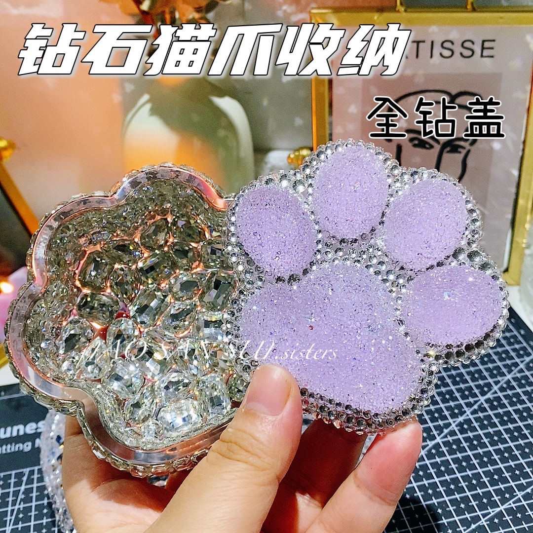 ♡▼▼✤▲▲大型ダイヤ猫爪収納型Bタイプセット♡▼▼✤▲▲