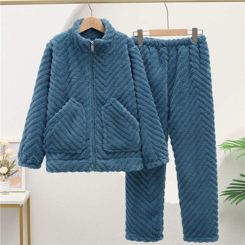 ウェーブパターンプラスベルベットブルー男性