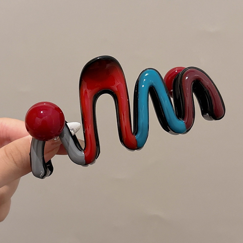 2#レッドパールコントラストカラーグリッパー10.5cm