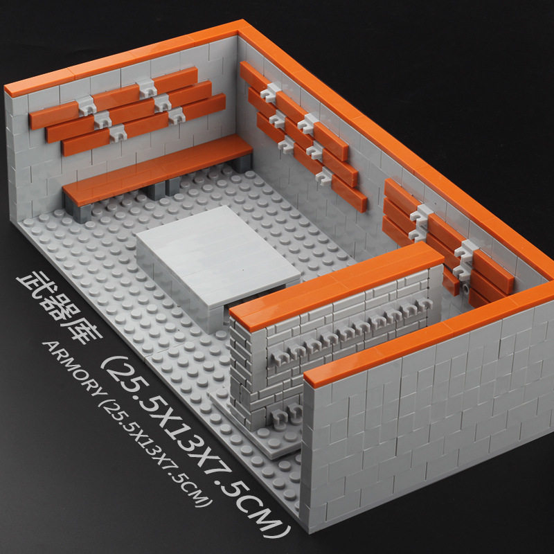 大きいサイズ-MOCは武器庫を展示します。