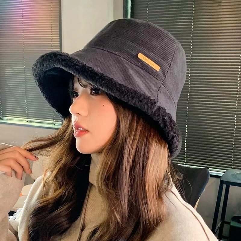 シェルパ リバーシブル バケット ハット - ブラック