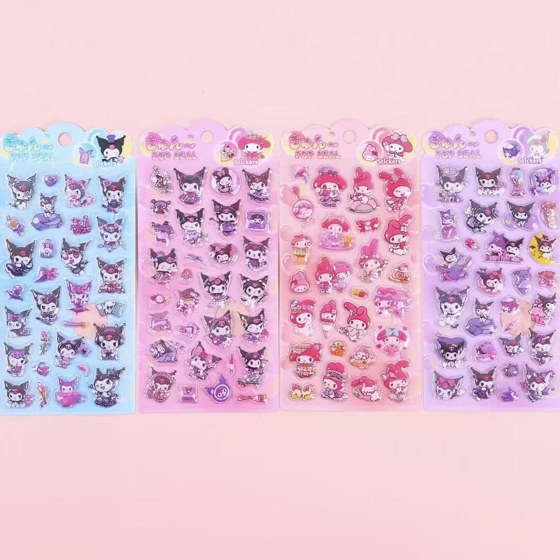 サンリオエンボスステッカー大好き