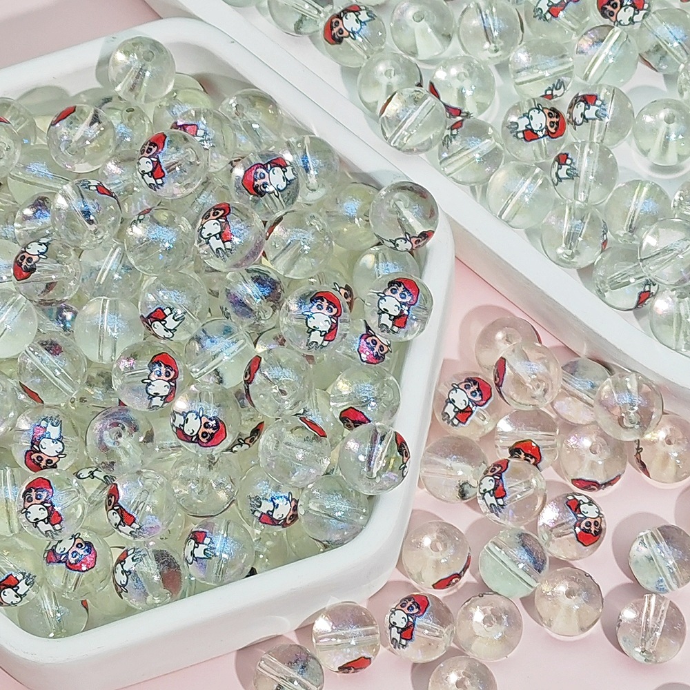 K56#シャオシンとシャオバイ [10MM プリント漫画ビーズ]