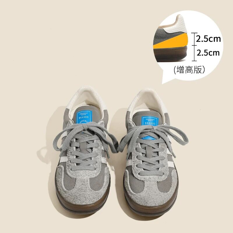 グレー - 牛革（インヒール）