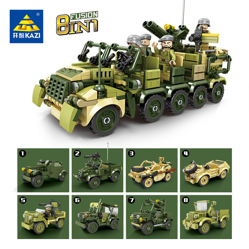 Kaizhi 82057 第二次世界大戦戦車 [8箱セット、8の倍数で注文]