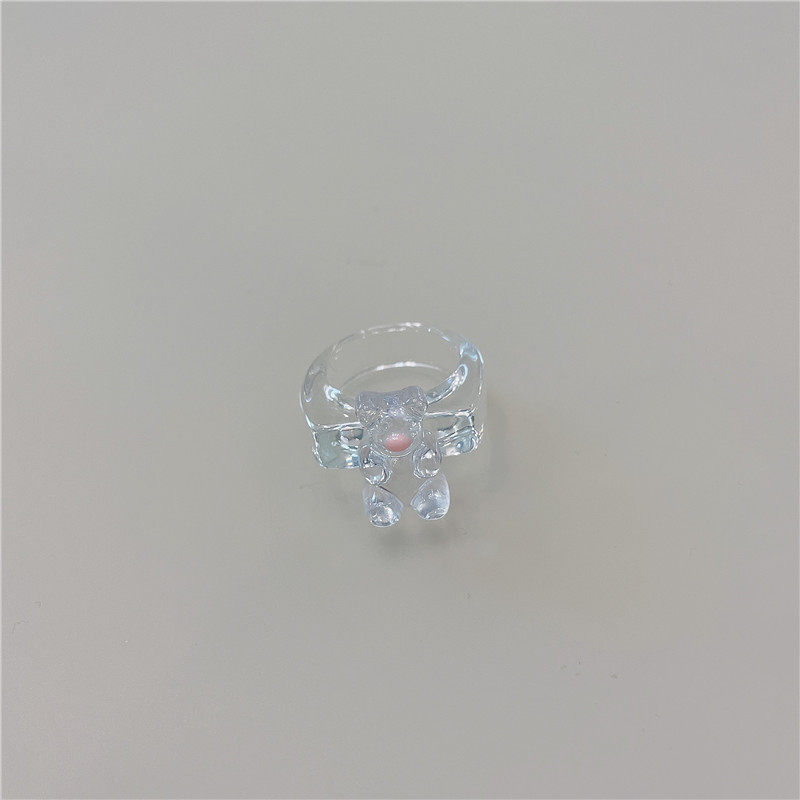 8色の熊の色の指輪