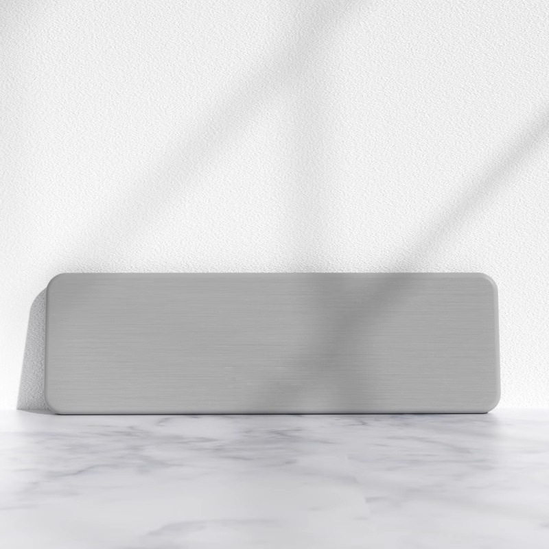 長方形ストリップ - ライトグレー (7*22*0.9cm)