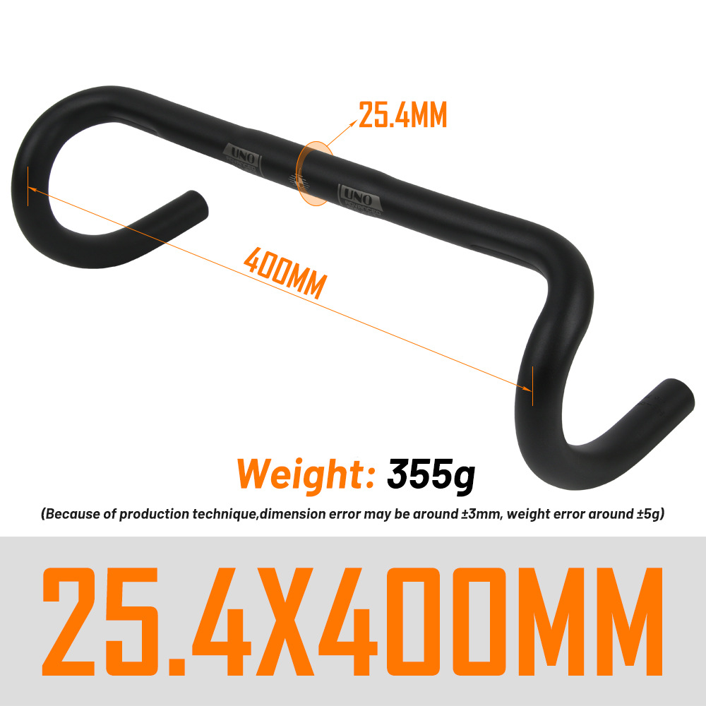 CR21 サンドブラックベントハンドルバー 25.4*400MM