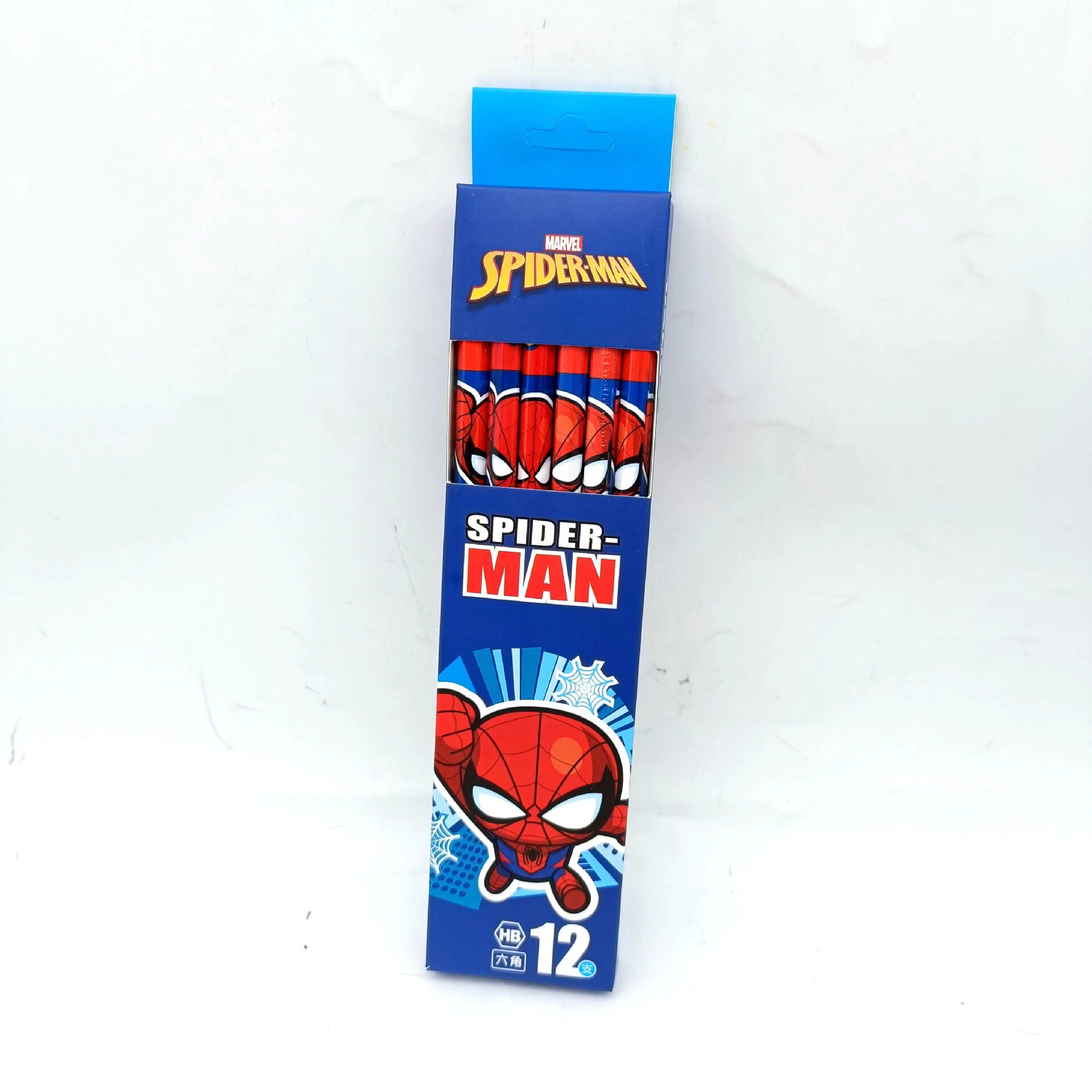 スパイダーマンの大きな鉛筆