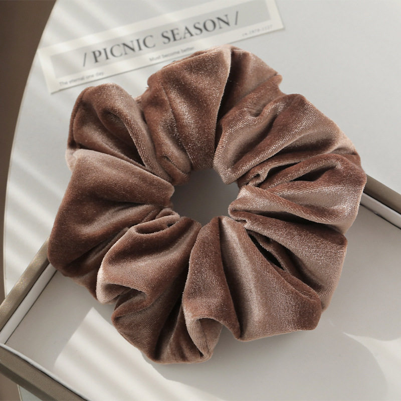 高級感ベルベット腸輪-ミルクティーカフェ