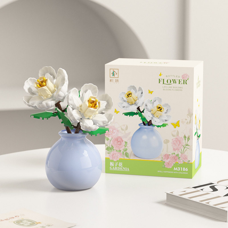 M3186/クチナシ/花瓶付き/カラーボックス