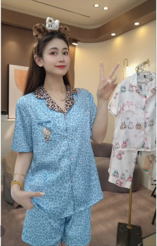 三件套豹纹KT蓝