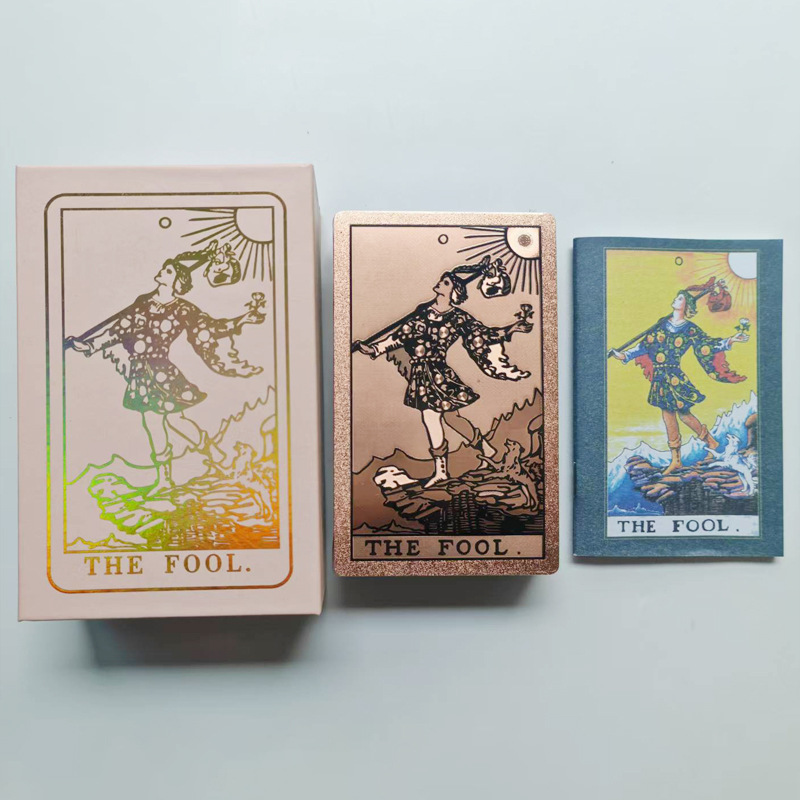 ローズゴールドタロットカード + ギフトボックス + 英語説明書