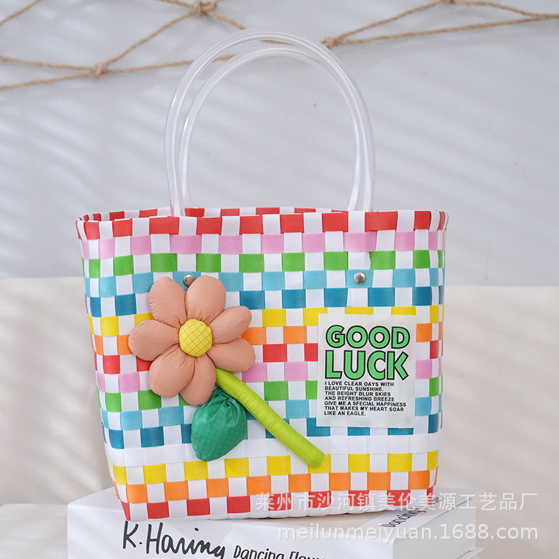 カラフルなモザイクの花