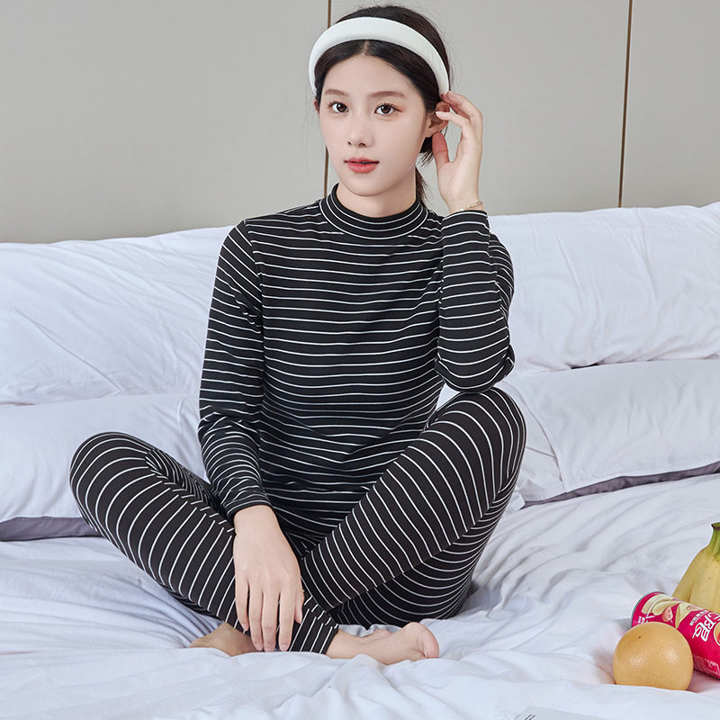 中襟白黒ストライプセット