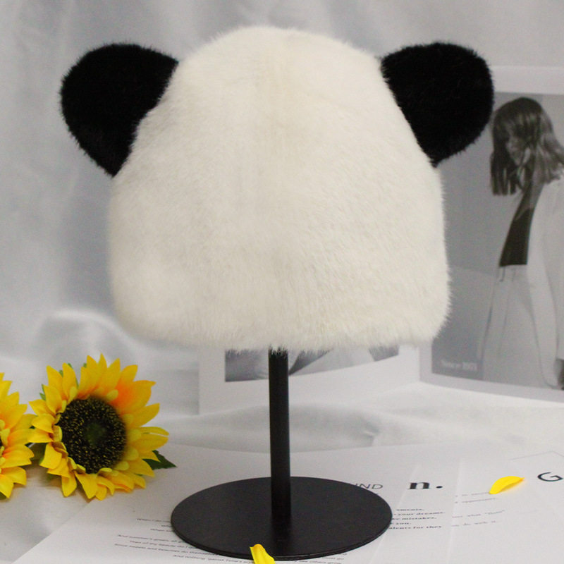 白キャップ黒耳